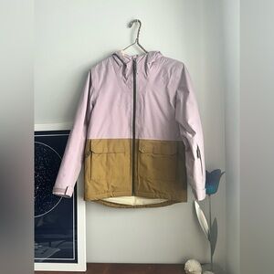 The North Face Light Purple and Kaki Gore-Tex Ski Jacket
